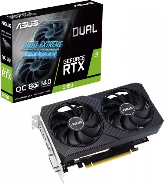 Fotoja e Kartë grafike Asus Dual GeForce RTX 3050 OC V2 8GB GDDR6 (DUAL-RTX3050-O8G-V2)