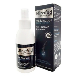 Fotoja e Solucion për rritje të flokut Minofud 5% Minoxidil, 100 ml