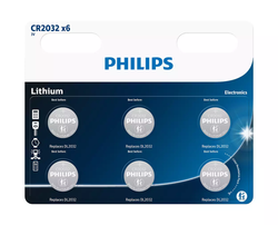 Fotoja e Bateri Philips CR2032P6/01B, mini lithium / 6