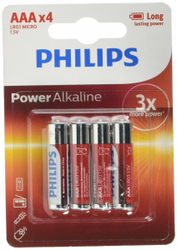 Fotoja e Bateri Philips LR03P4B/10, power alkaline AAA / 4