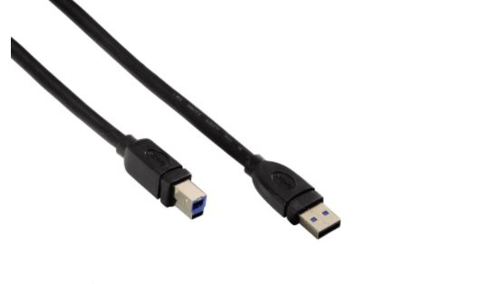 Fotoja e Kabllo printeri Hama 54501, 1.8m, USB 3.0, e zezë