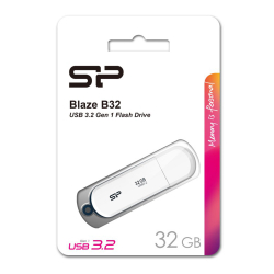 Fotoja e USB Silicon Power Blaze B32, 32GB, 3.2, e bardhë