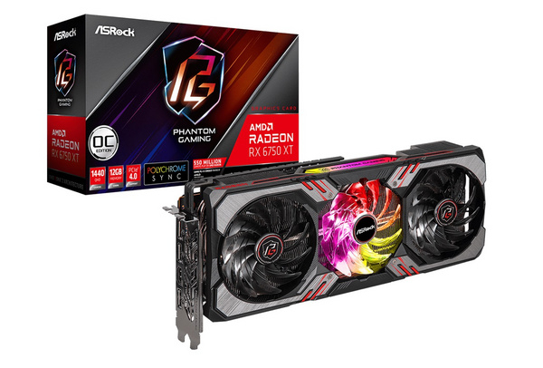 Fotoja e Kartelë grafike ASRock Radeon RX 6750 XT Phantom Gaming D 12GB GDDR6