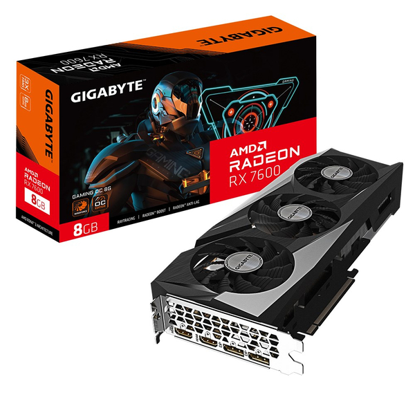 Fotoja e Kartelë grafike Gigabyte Radeon RX 7600 Gaming OC 8GB GDDR6