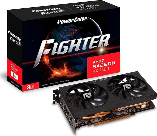 Fotoja e Kartelë grafike Power Color Radeon RX 7600 Fighter 8GB GDDR6