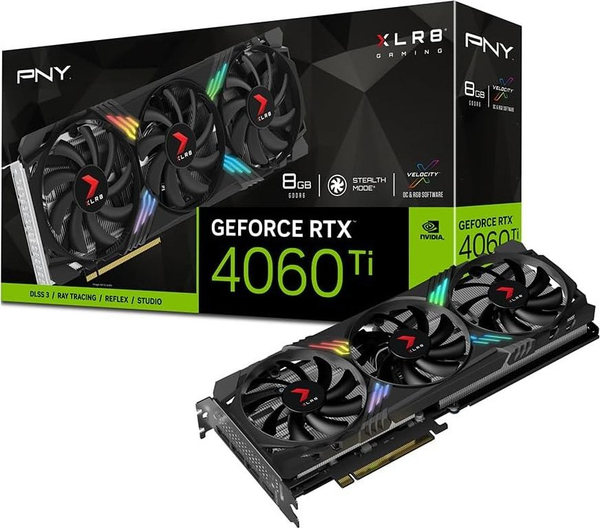 Fotoja e Kartelë grafike PNY GeForce RTX 4060 Ti XLR8 Gaming Verto Epic-X RGB 8GB GDDR6