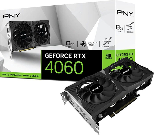 Fotoja e Kartelë grafike PNY GeForce RTX 4060 Verto Dual 8GB GDDR6