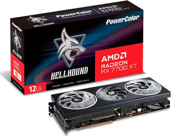 Fotoja e Kartelë grafike Power Color Hellhound Radeon RX 7700 XT 12GB GDDR6