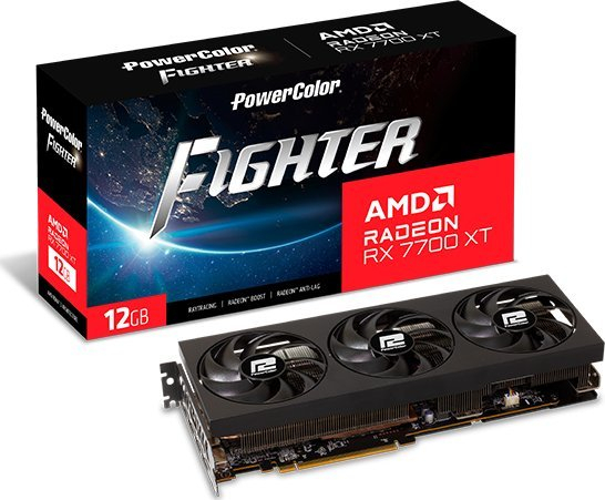 Fotoja e Kartelë grafike Power Color Fighter Radeon RX 7700 XT 12GB GDDR6