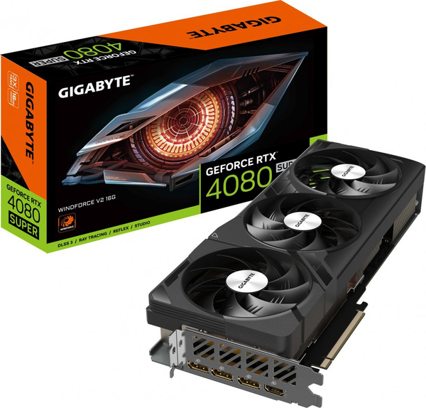 Fotoja e Kartelë grafike Gigabyte GeForce RTX 4080 SUPER Windforce V2 16GB GDDR6X