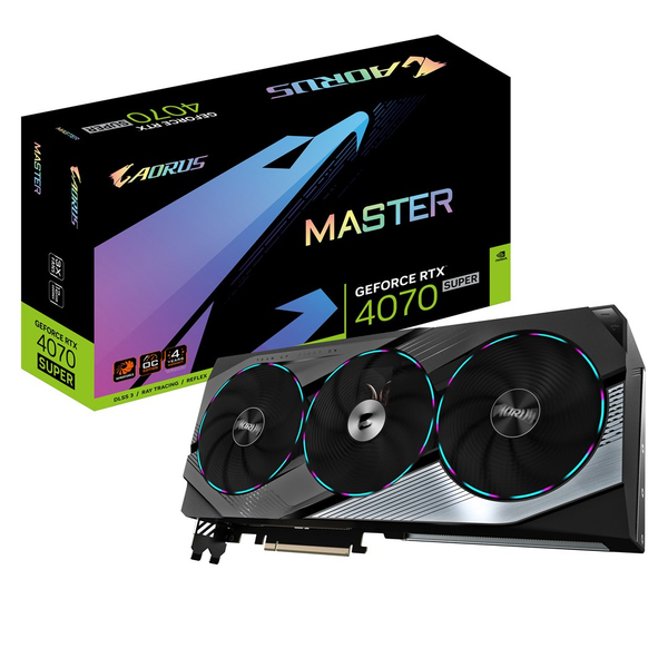 Fotoja e Kartelë grafike Gigabyte Aorus GeForce RTX 4070 SUPER Master 12GB GDDR6X