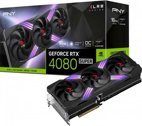 Fotoja e Kartelë grafike PNY GeForce RTX 4080 SUPER XLR8 Gaming Verto Epic-X RGB OC 16GB GDDR6X