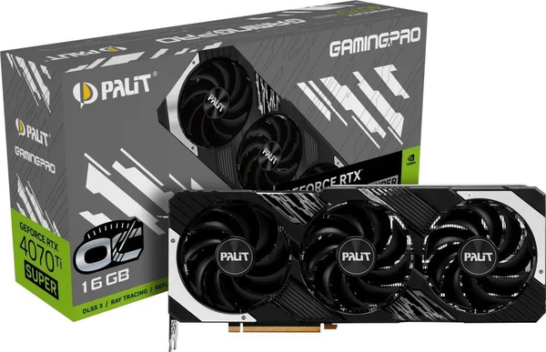 Fotoja e Kartelë grafike Palit GeForce RTX 4070 Ti SUPER GamingPro OC 16GB GDDR6X