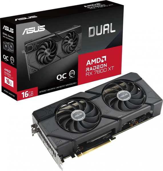 Fotoja e Kartelë grafike Asus Dual Radeon RX 7800 XT OC 16GB GDDR6