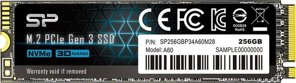 Fotoja e Dysk SSD Silicon Power P34A60 (bulk) 256GB M.2 2280 PCI-E x4 Gen3 NVMe