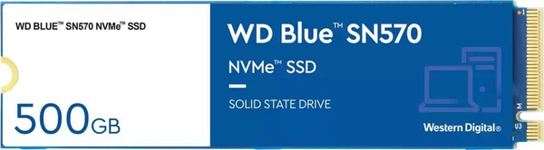 Fotoja e Disk SSD WD Blue SN570, 500GB, M.2 2280 PCI-E x4 Gen3 NVMe
