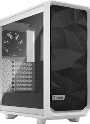Fotoja e Kasë Fractal Design Meshify 2 Compact TG Clear Tint, e bardhë, Midi Tower