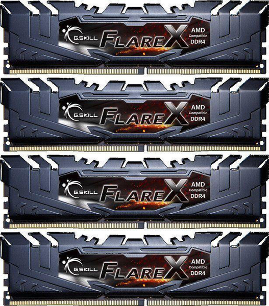 Fotoja e Memorie G.Skill Flare X, DDR4, 32 GB, 3200 MHz, CL16, F4-3200C16Q-32GFX