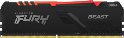 Fotoja e Memorie Kingston Fury Beast RGB, DDR4, 8 GB, 3600 MHz, CL17, KF436C17BBA/8