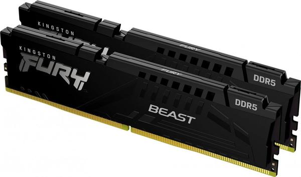 Fotoja e Memorie Kingston Fury Beast, DDR5, 16 GB, 5200 MHz, CL36, KF552C36BBEK2-16