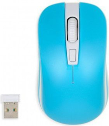 Fotoja e Maus iBOX LORIINI, wireless, USB, i bardhë dhe i kaltërt