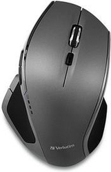 Fotoja e Maus Verbatim Deluxe, wireless, USB, i zi dhe i hirt