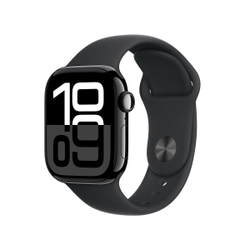 Fotoja e Apple Watch Series 10 GPS, 42mm, Jet Black Aluminum Case with Black Sport Band, M/L