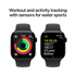 Fotoja e Apple Watch Series 10 GPS, 42mm, Jet Black Aluminum Case with Black Sport Band, M/L, Picture 4