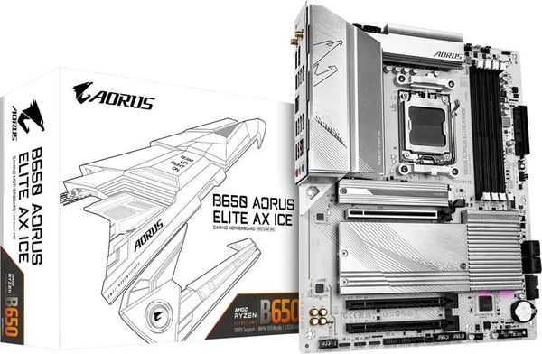 Fotoja e Pllakë amë GIGABYTE B650 AORUS ELITE AX ICE