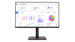 Fotoja e Monitor Lenovo ThinkVision T32p-30, 31.5", 3840 x 2160, i zi