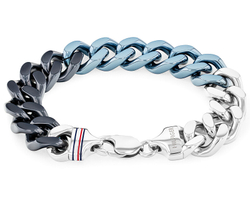 Fotoja e Byzylyk për meshkuj Tommy Hilfiger 2790515, 19 cm, i zi/ kaltër/ argjendtë