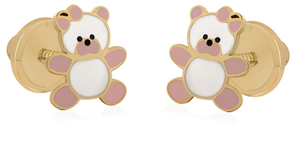 Fotoja e Vathë për femra Brilio Teddy Bears 14/168.521/17ROSA, të artë/bardhë