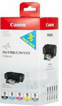Fotoja e Ngjyrë për printer Canon PGI9, e zezë / cyan / e hirtë / magenta / e verdhë