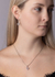 Fotoja e Stoli për qafore për femra Silvego Brisa Rose Quartz and Brilliance Zirconia JJJ1141PRO, e argjendtë/rozë, Picture 3
