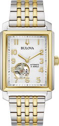 Fotoja e Orë dore për meshkuj Bulova Sutton Square Automatic 98A308, e argjendtë