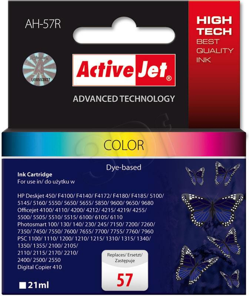 Fotoja e Ngjyrë Activejet AH-57R / C6657A, nr. 57, cian/magenta/e verdhë