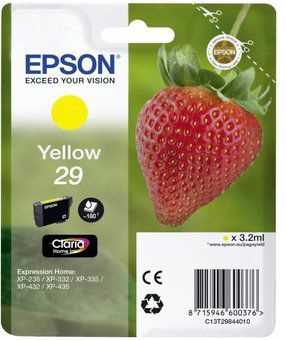 Fotoja e Ngjyrë Epson T29, e verdhë