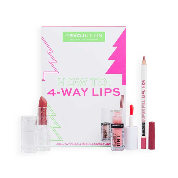Fotoja e Set dhuratë për buzë Revolution How To: 4-Way Lips Makeup Gift