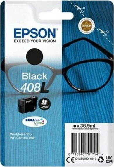 Fotoja e Ngjyrë për printer Epson 408L, 36.9ml, e zezë