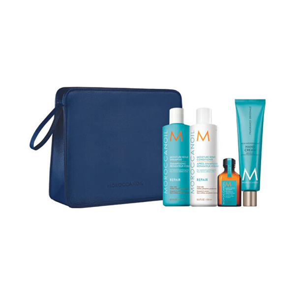 Fotoja e Set produktesh kozmetike Moroccanoil, 2 x 250 ml + 100ml + 25 ml