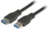 Fotoja e Kabllo EFB (K5268SW.1), USB-A - USB-A, 1 m, e zezë, Picture 1