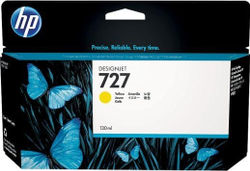 Fotoja e Ngjyrë HP 727 për Designjet T920/1500/2500, 130ml, e verdhë