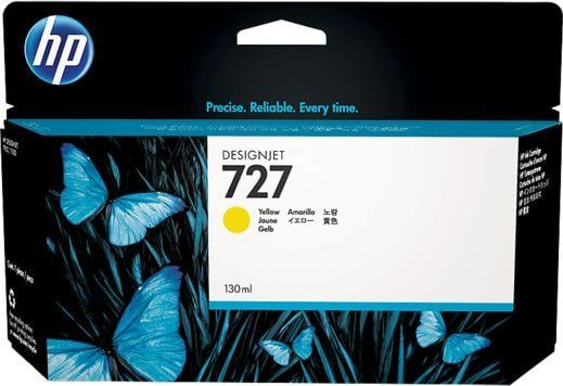 Fotoja e Ngjyrë HP 727 për Designjet T920/1500/2500, 130ml, e verdhë