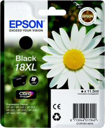 Fotoja e Ngjyrë për printer Epson Original 18XL Ink, e zezë