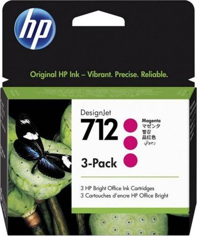 Fotoja e Ngjyrë për printer HP 712 3-Pack, Magenta