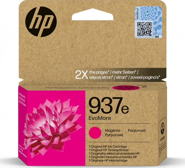 Fotoja e Ngjyrë për printer HP 937e EvoMore, magenta