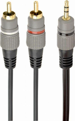 Fotoja e Kabllo Gembird, Jack 3.5mm - RCA x2, 2.5m, e hirtë