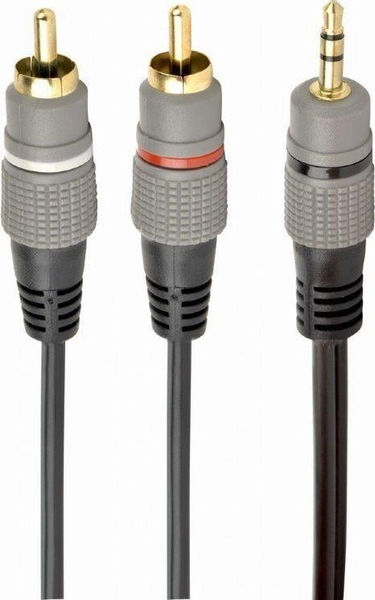 Fotoja e Kabllo Gembird, Jack 3.5mm - RCA x2, 2.5m, e hirtë