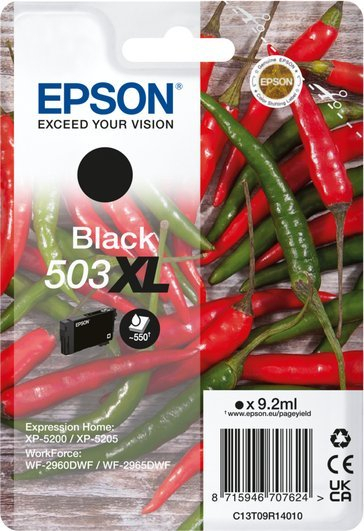 Fotoja e Ngjyrë printeri Epson 503XL, 9.2ml, e zezë