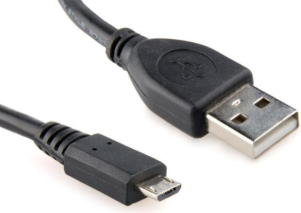 Fotoja e Kabllo Gembird, USB Type A - microUSB Type B, 0.5 m, e zezë